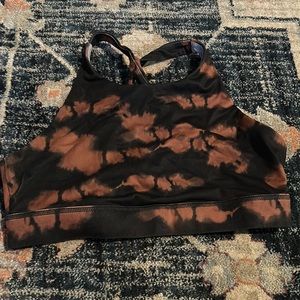 Tie dye sports bra